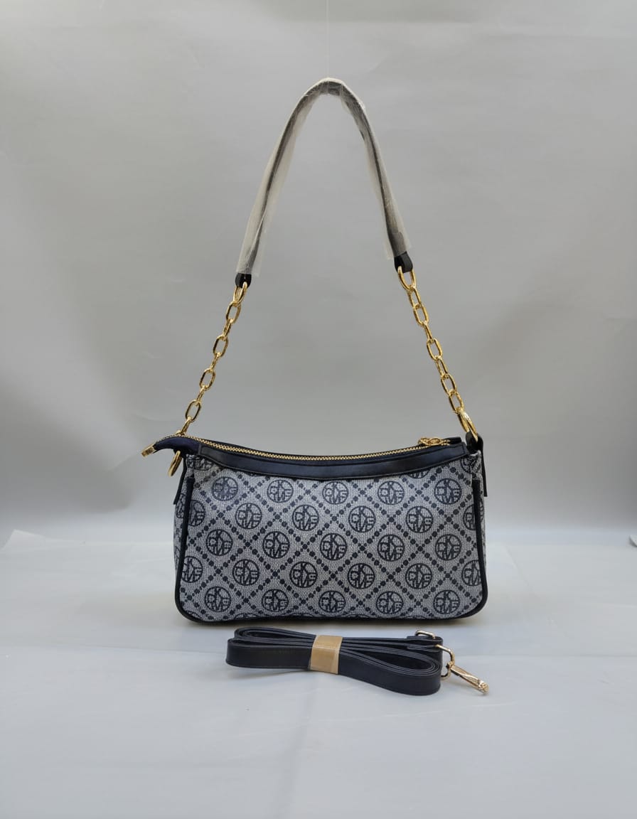 Import Premium Matte Sling Bag for Women & Girls | Stylish Short Sling Crossbody Bag with Adjustable Strap | Compact Daily Use Handbag with Zip Closure | Black & Blue