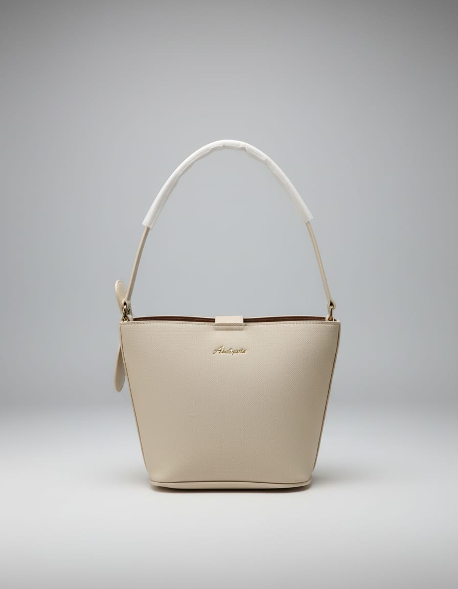 Adda Premium PU Fancy Handbag for Women | Stylish Top Handle & Sling Bag with 3 Compartments | Elegant Daily & Party Use Handbag | Cream