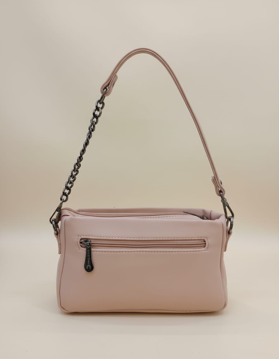 Elatona Premium Soft PU Sling Bag for Girls & Women | Stylish Crossbody Handbag with Adjustable Strap | Compact Daily Use Shoulder Bag with Zip Closure | Green & Pink