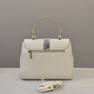 Edge Premium Party Look Handbag for Women | Stylish Sling & Shoulder Bag with 2 Compartments | Elegant Occasion & Daily Use Handbag | White