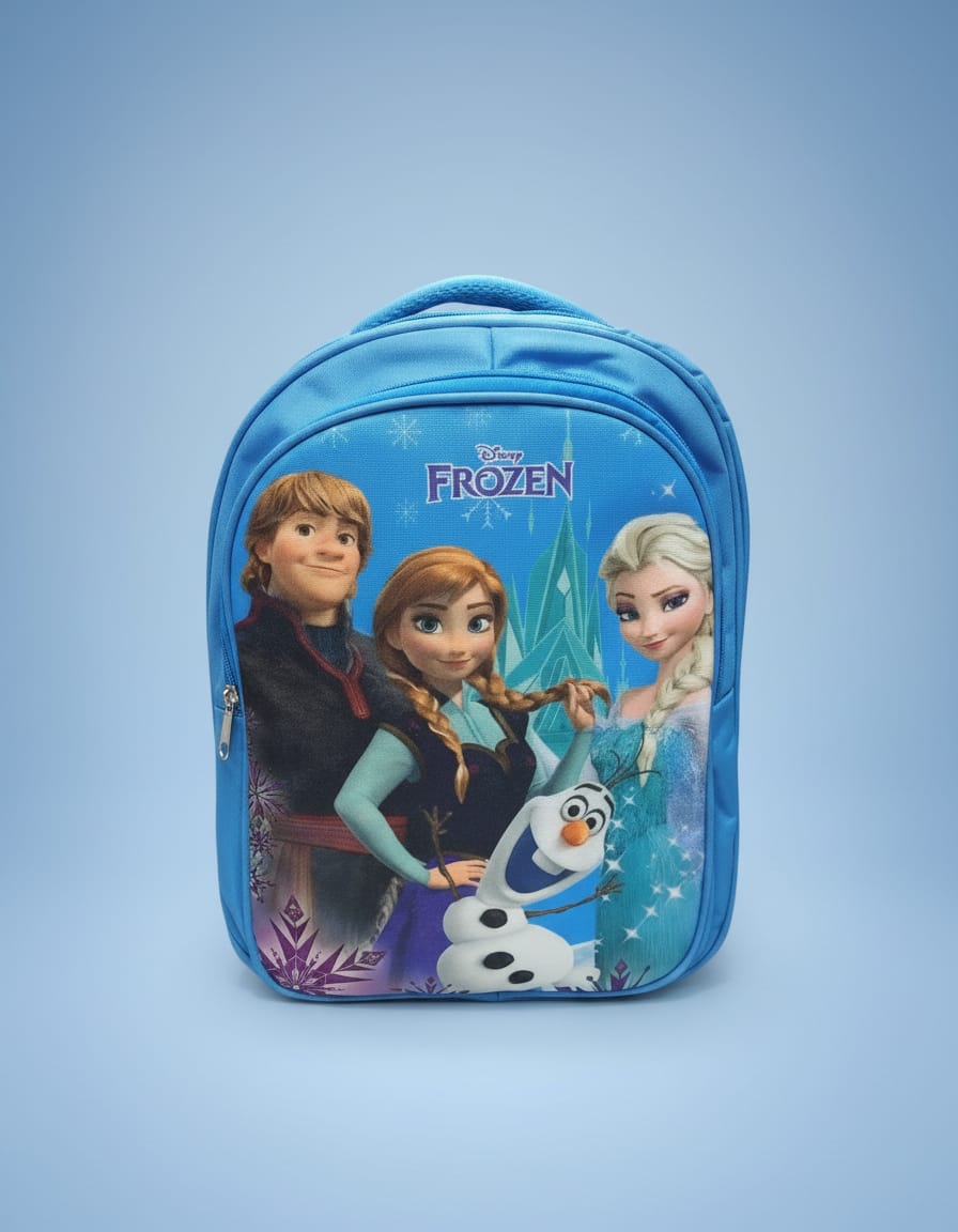 Premium Heavy Canvas School Bag for Girls | Large Capacity Backpack with 3 Compartments | Durable & Stylish Daily Use School Bag | Firozi (Turquoise)