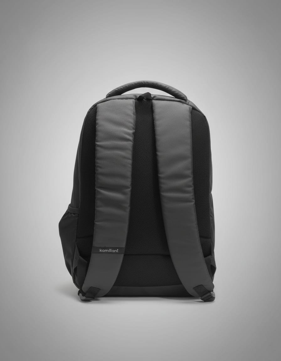 Kamaliliant Premium Waterproof School Bag for Students (Class 7th–12th) | Stylish & Durable Backpack with 3 Compartments & 4 Zip Pockets | Large Capacity School Backpack | Greyish Black