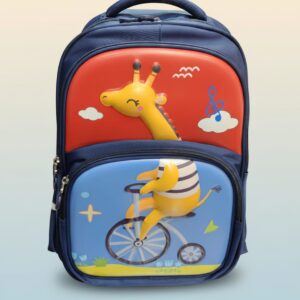 Premium Waterproof School Bag for Kids (Class 2nd) | Durable & Lightweight Backpack with 3 Compartments & Multiple Pockets | Comfortable School Bag | Blue