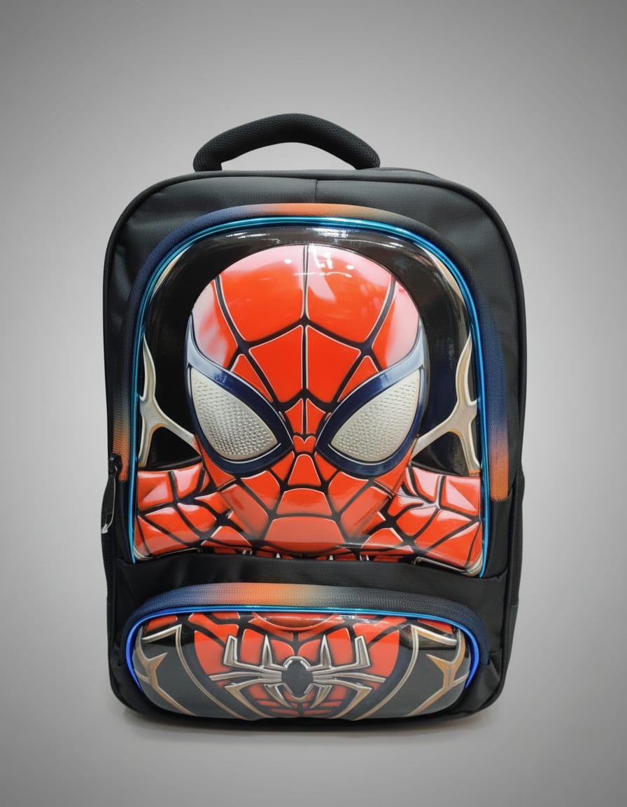 Premium Waterproof School Bag for Kids (Class 2nd) | Large Capacity Backpack with 4 Compartments & Multiple Pockets | Durable & Comfortable School Bag | Black