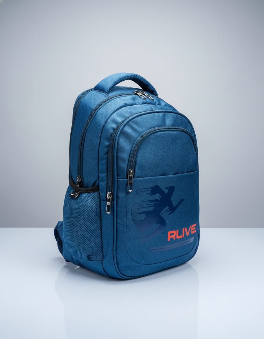 Premium Waterproof School Bag for Kids (Class 2nd) | Compact Backpack with 4 Compartments & Multiple Pockets | Durable & Comfortable Daily School Bag | Blue