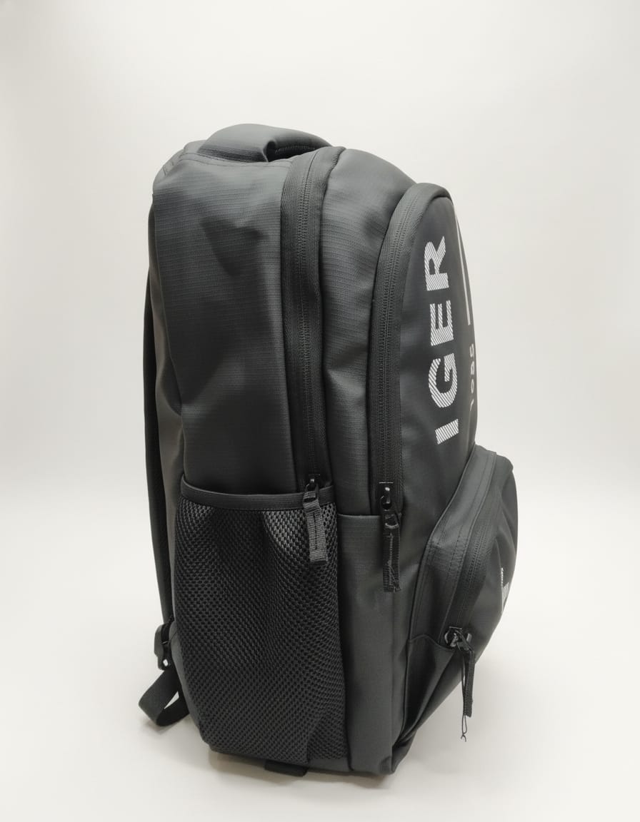 Premium Waterproof School Bag with Laptop Compartment for Students (Class 6th–10th) | Durable Backpack with 3 Compartments & Multi Pockets | Large Capacity School & Laptop Bag | Black & Grey