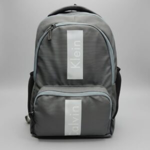 Premium Waterproof School Bag with Laptop Compartment for Students (Class 6th–10th) | Durable Backpack with 3 Compartments & Dual Bottle Holders | Large Capacity Bag | Grey