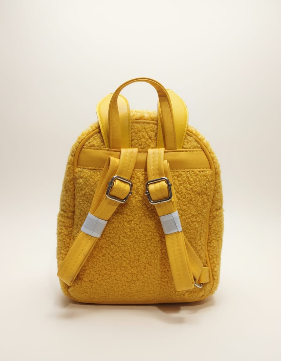 Premium Compact Play School Bag for Kids (Playgroup/Nursery) | Lightweight Backpack with 2 Compartments & Dual Zip Closure | Daily Use Kids School Bag | Mustard