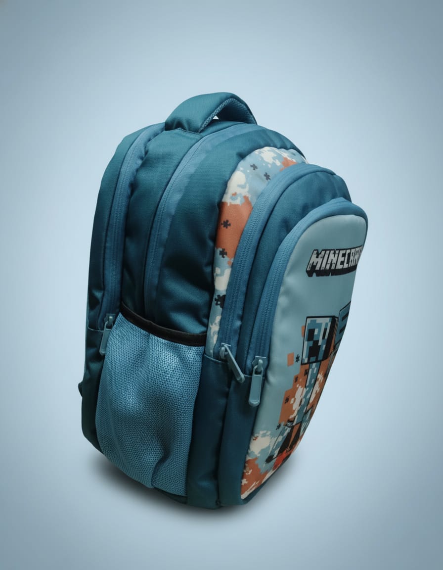 Premium Waterproof School Bag for Kids (Up to Class 2nd) | Spacious Backpack with 4 Compartments & Multi Zips | Durable Daily Use School Bag | Green