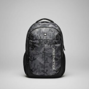 Modivo Premium Compact School Bag for Students (Class 6th–12th) | Lightweight Mini Backpack with 4 Compartments | Daily Essentials School Bag | Greyish Black