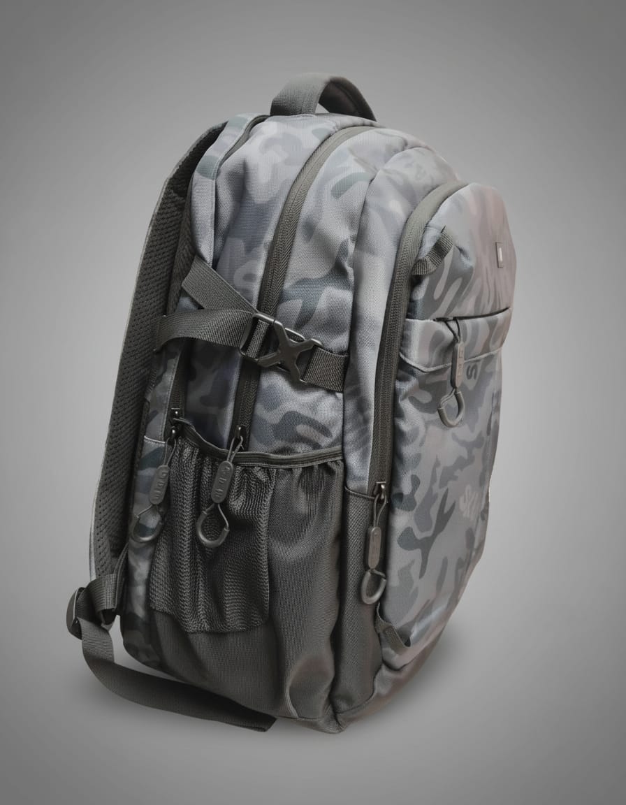 Modivo Premium Compact School Bag for Students (Class 6th–12th) | Lightweight Mini Backpack with 4 Compartments | Daily Essentials School Bag | Greyish Black