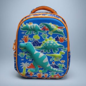Lightweight School Bag for Kids (Class 1st–2nd) | Compact Backpack with 2 Compartments & Dual Bottle Holders | Comfortable Daily Use School Bag | Blue