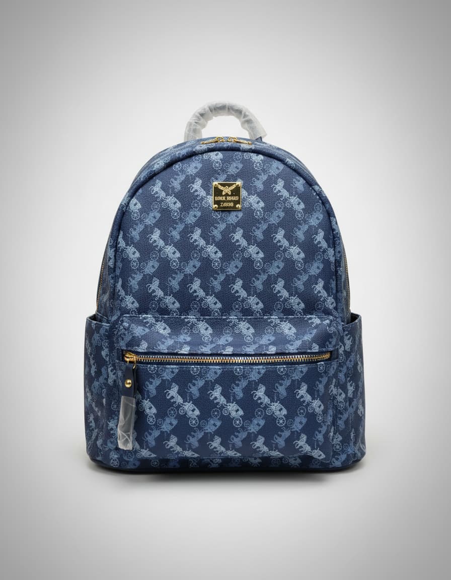 Premium Multi-Use College & Travel Bag with Dual Bottle Holders | Durable Backpack with 2 Compartments | Daily Use College Kit & Trip Bag | Blue