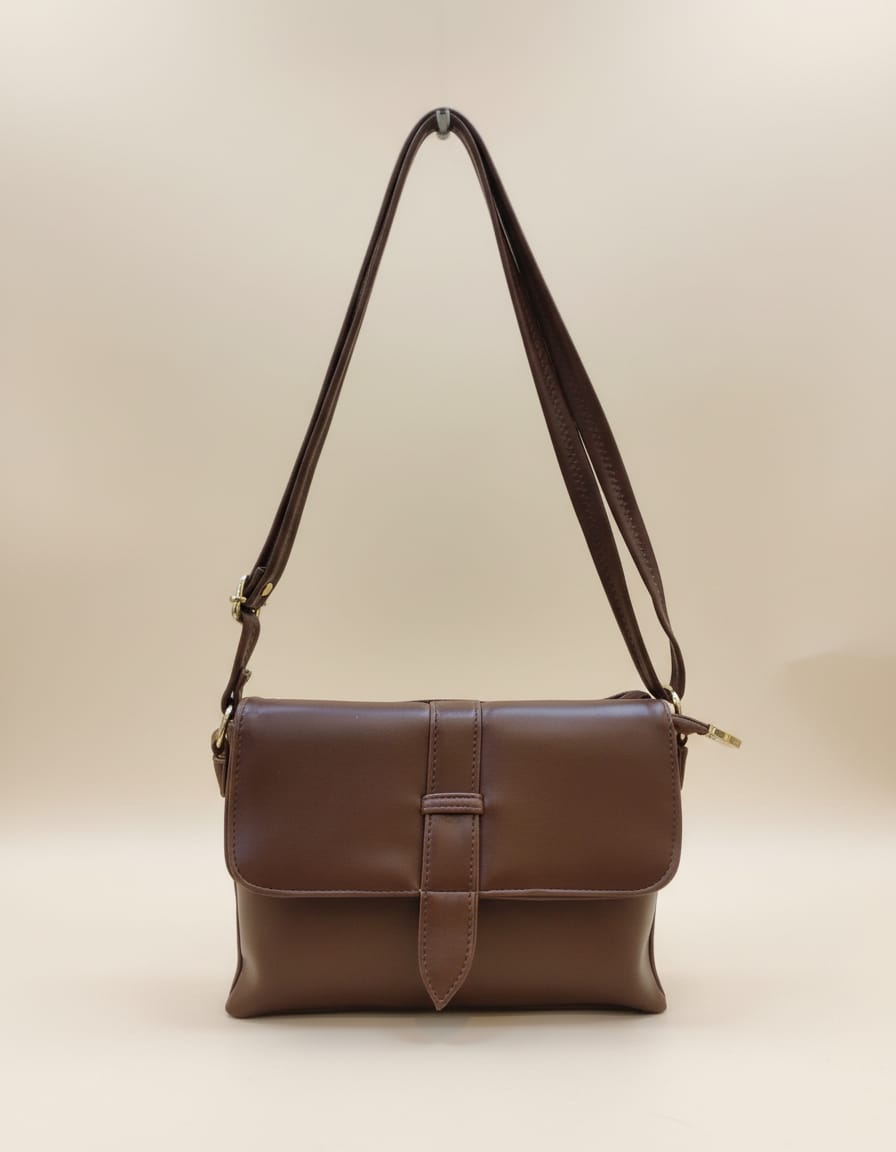 Affordable Daily Use Sling Bag for Women | Compact Side Bag with 3 Compartments & Inner Pockets | Lightweight Ladies Handbag | Coffee, Brown, Black