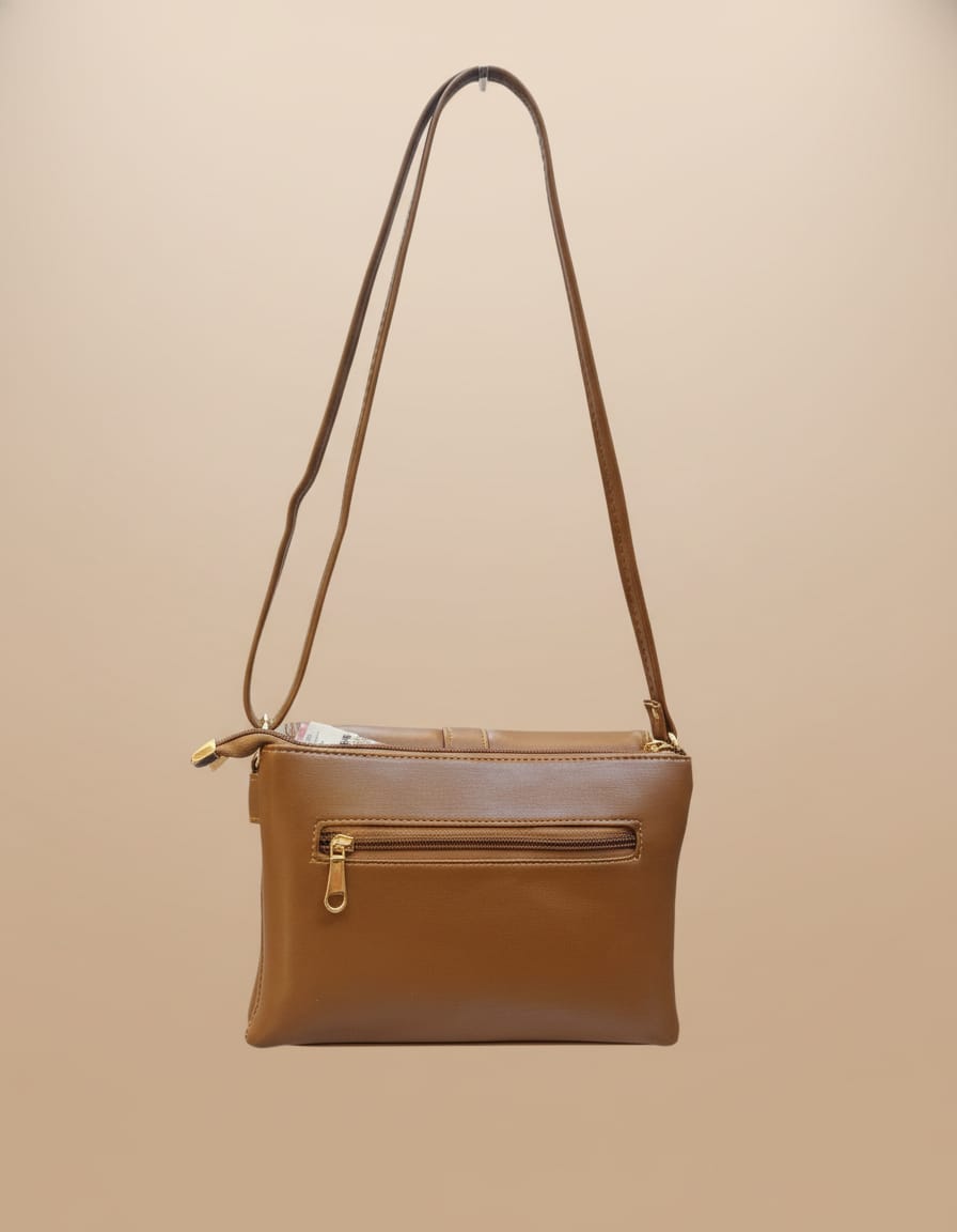 Affordable Daily Use Sling Bag for Women | Compact Side Bag with 3 Compartments & Inner Pockets | Lightweight Ladies Handbag | Coffee, Brown, Black