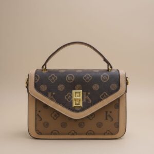 Premium PU Leather Sling Bag for Women | Stylish Brown Side Bag with 3 Compartments & Inner Pockets | Compact Daily Use Ladies Handbag