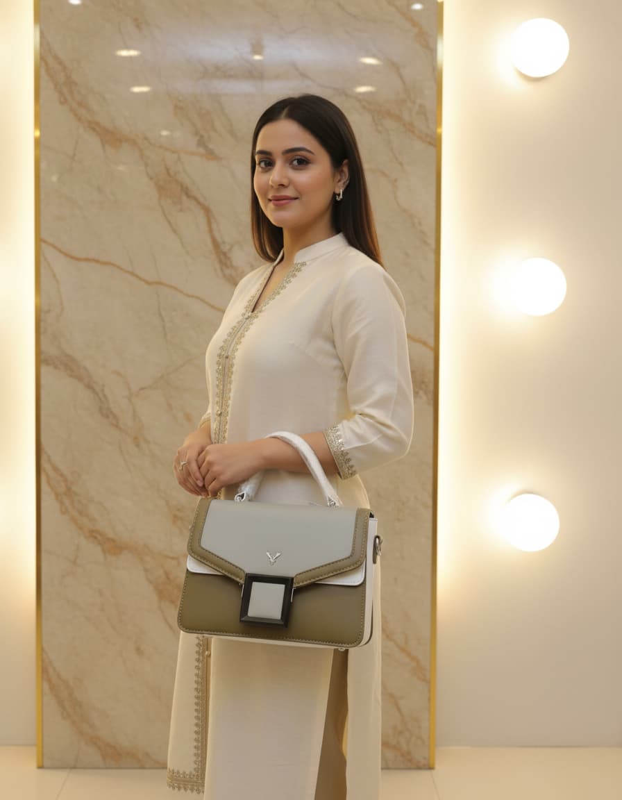 Premium PU Leather Sling Bag for Girls with Flap | Stylish Compact Side Bag with 3 Compartments & Inner Pocket | Daily Use Handbag | Mehndi, Tan, Light Brown