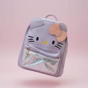 Cute Kids Backpack for School & Travel | Lightweight Purple Bag with Inner Pockets | Compact School Bag for Boys & Girls