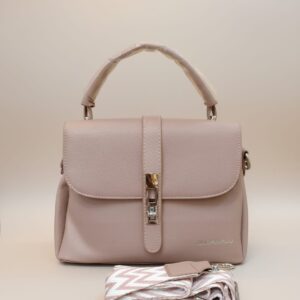 Premium Import Look Sling Bag for Women | Stylish Flap Side Bag with 3 Compartments & Long Strap | Compact Designer Style Handbag | Pink, Blue, Black, Cream, Grey