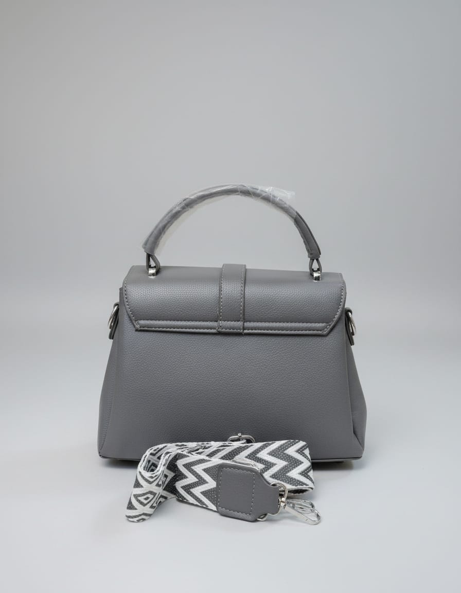 Premium Import Look Sling Bag for Women | Stylish Flap Side Bag with 3 Compartments & Long Strap | Compact Designer Style Handbag | Pink, Blue, Black, Cream, Grey