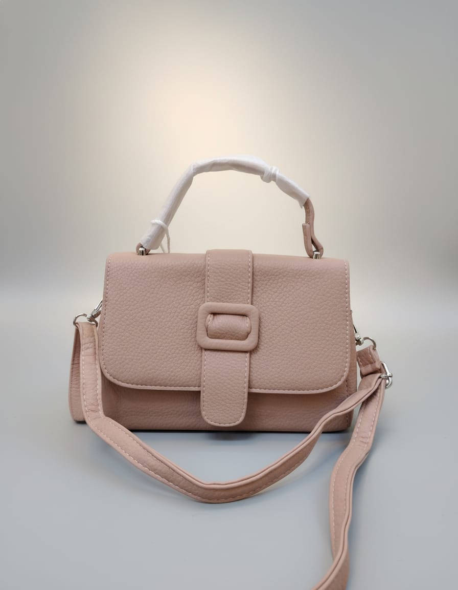 Premium Brand Look Sling Bag for Women | Stylish Flap Side Bag with Long Strap & Dual Compartments | Compact Designer Style Handbag | Brown, Pink, Black, Cream, Grey