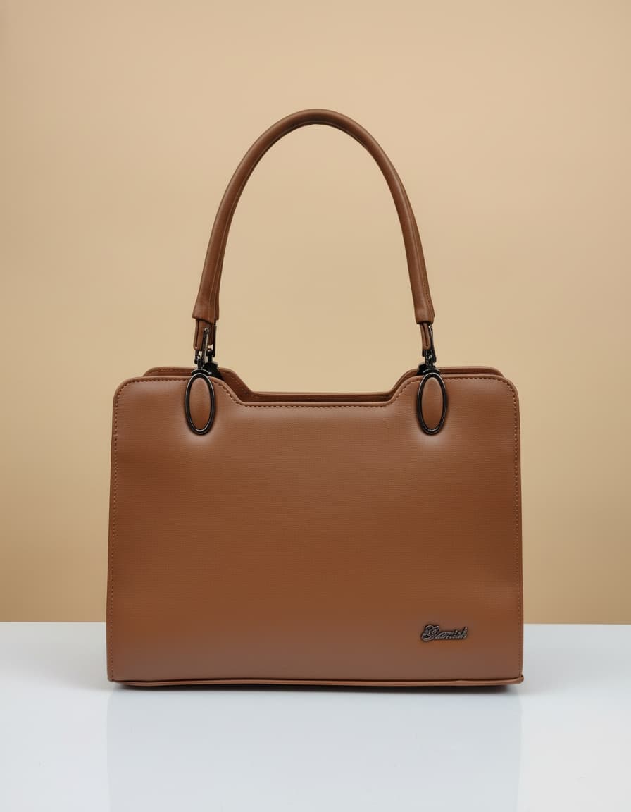 Gurnish Premium PU Leather Women Handbag | Stylish Latest Design Ladies Handbag | 3 Compartments + 2 Inside Pockets | Everyday Fashion Handbag for All Occasions