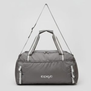Edge Premium Polyester Travel Duffle Bag | Stylish Travel Duffel Bag for Storage & Travel | Spacious Single Compartment with Inner Pocket | Gray Travel Bag for Men & Women