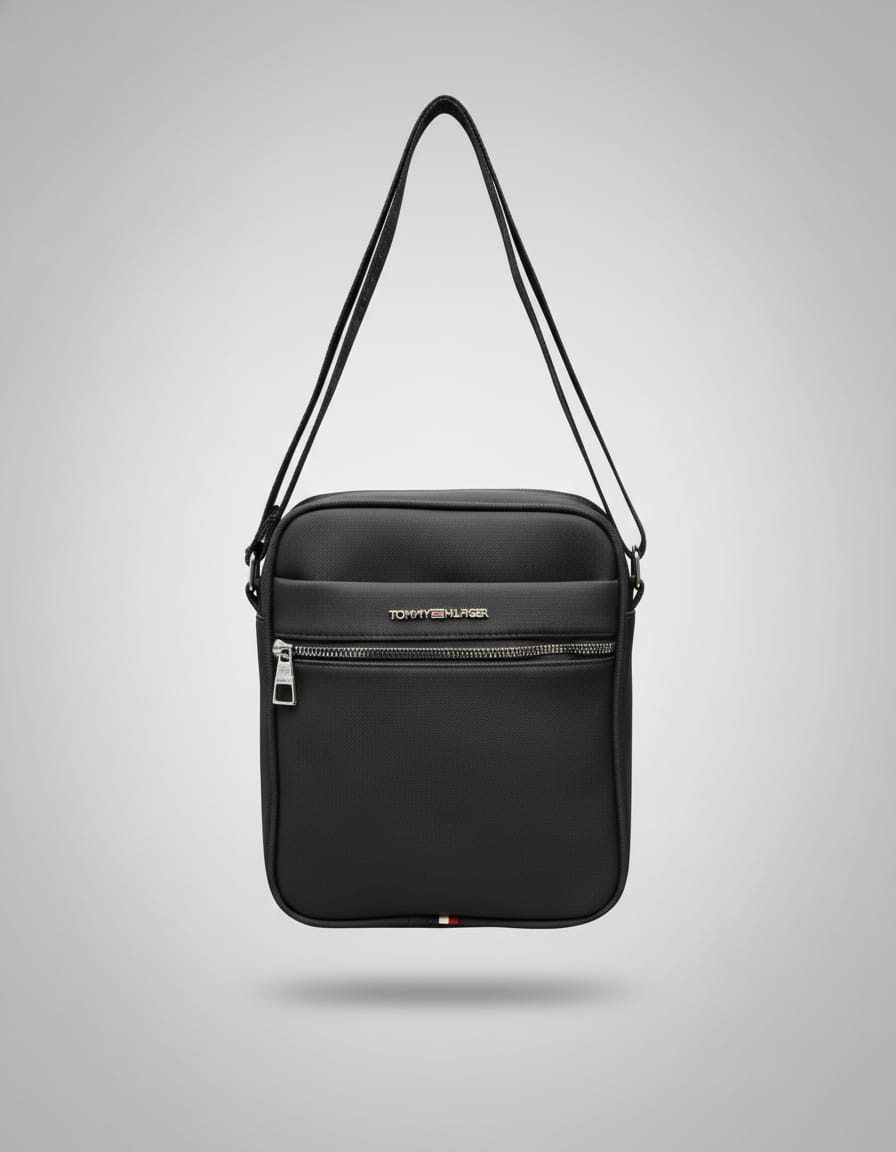Tommy Premium Heavy Canvas Washwall Travel Kit for Men | Stylish Travel Organizer Bag | 3 Compartments with Front & Back Storage + Inner Pocket | Navy & Black Accessories Travel Kit