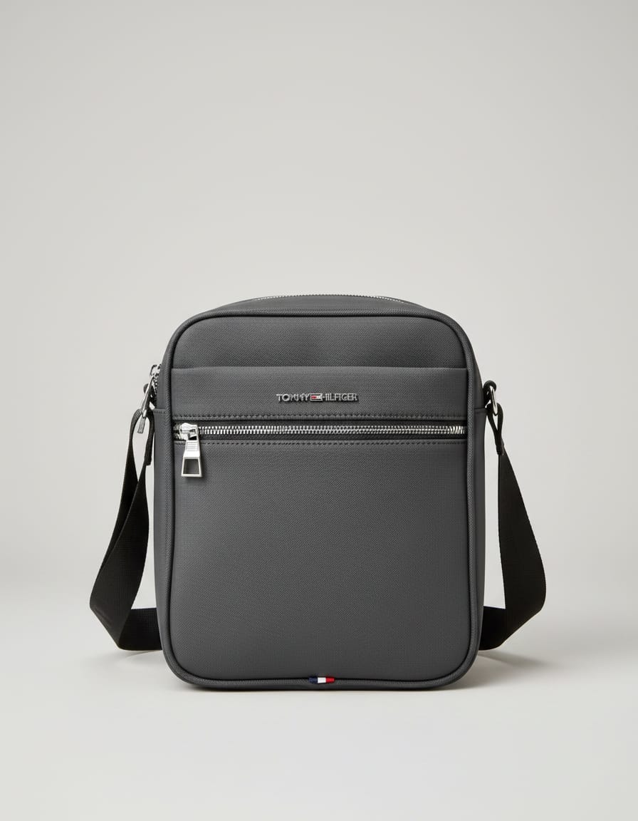 Tommy Premium Heavy Canvas Washwall Travel Kit for Men | Stylish Travel Organizer Bag | 3 Compartments with Front & Back Storage + Inner Pocket | Navy & Black Accessories Travel Kit