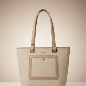 Ada & Peris Premium Office Tote Bag for Women | Stylish Tote Handbag with Strap | 2 Compartments + 2 Inside Pockets | Professional Office Bag with Zip Closure