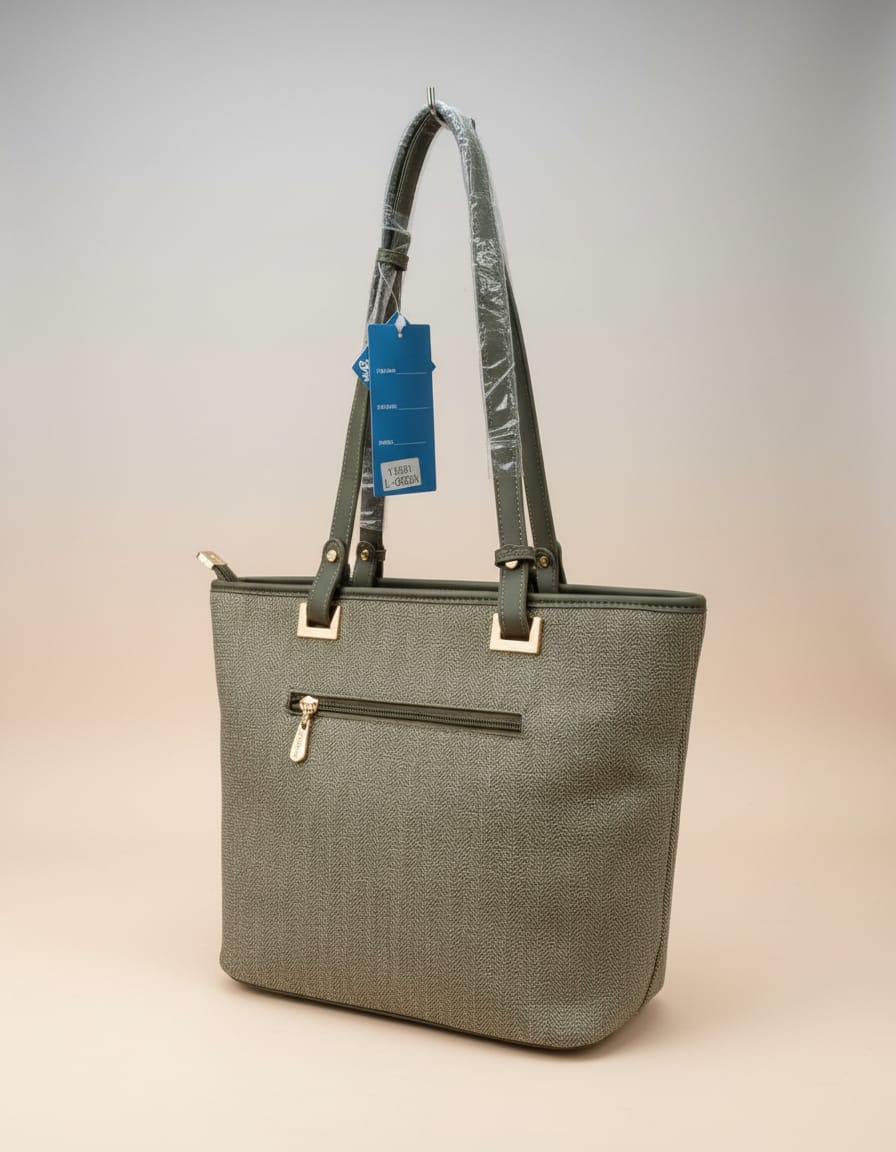 Ada & Peris Premium Office Tote Bag for Women | Stylish Tote Handbag with Strap | 2 Compartments + 2 Inside Pockets | Professional Office Bag with Zip Closure