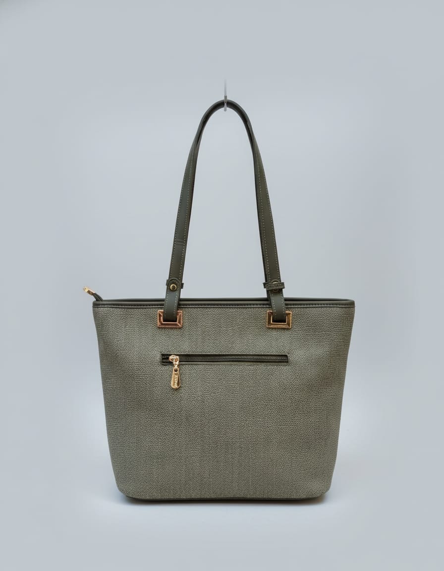 Ada & Peris Premium Office Tote Bag for Women | Stylish Tote Handbag with Strap | 2 Compartments + 2 Inside Pockets | Professional Office Bag with Zip Closure