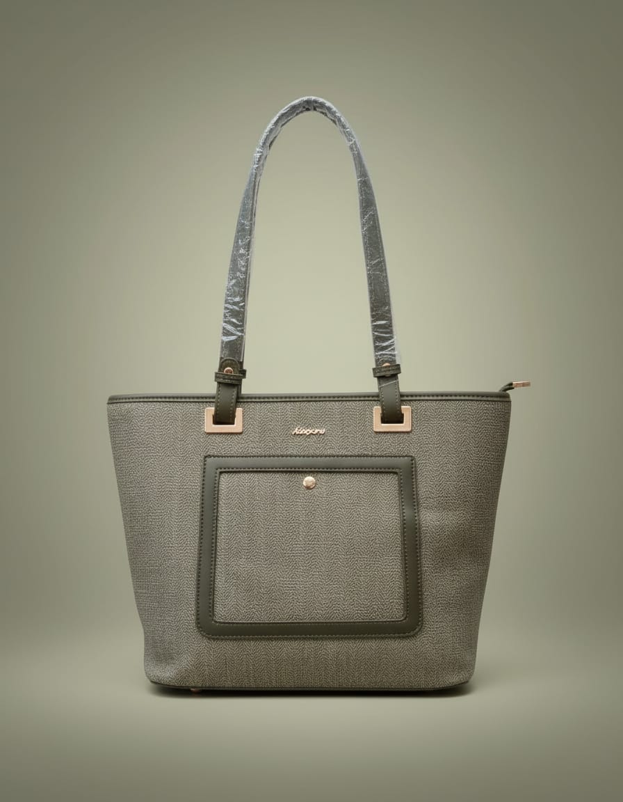 Ada & Peris Premium Office Tote Bag for Women | Stylish Tote Handbag with Strap | 2 Compartments + 2 Inside Pockets | Professional Office Bag with Zip Closure
