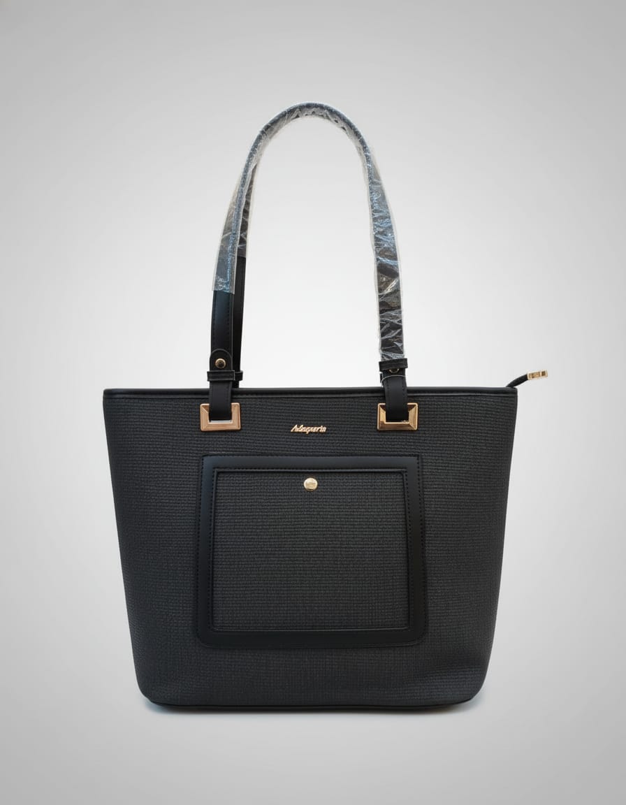 Ada & Peris Premium Office Tote Bag for Women | Stylish Tote Handbag with Strap | 2 Compartments + 2 Inside Pockets | Professional Office Bag with Zip Closure