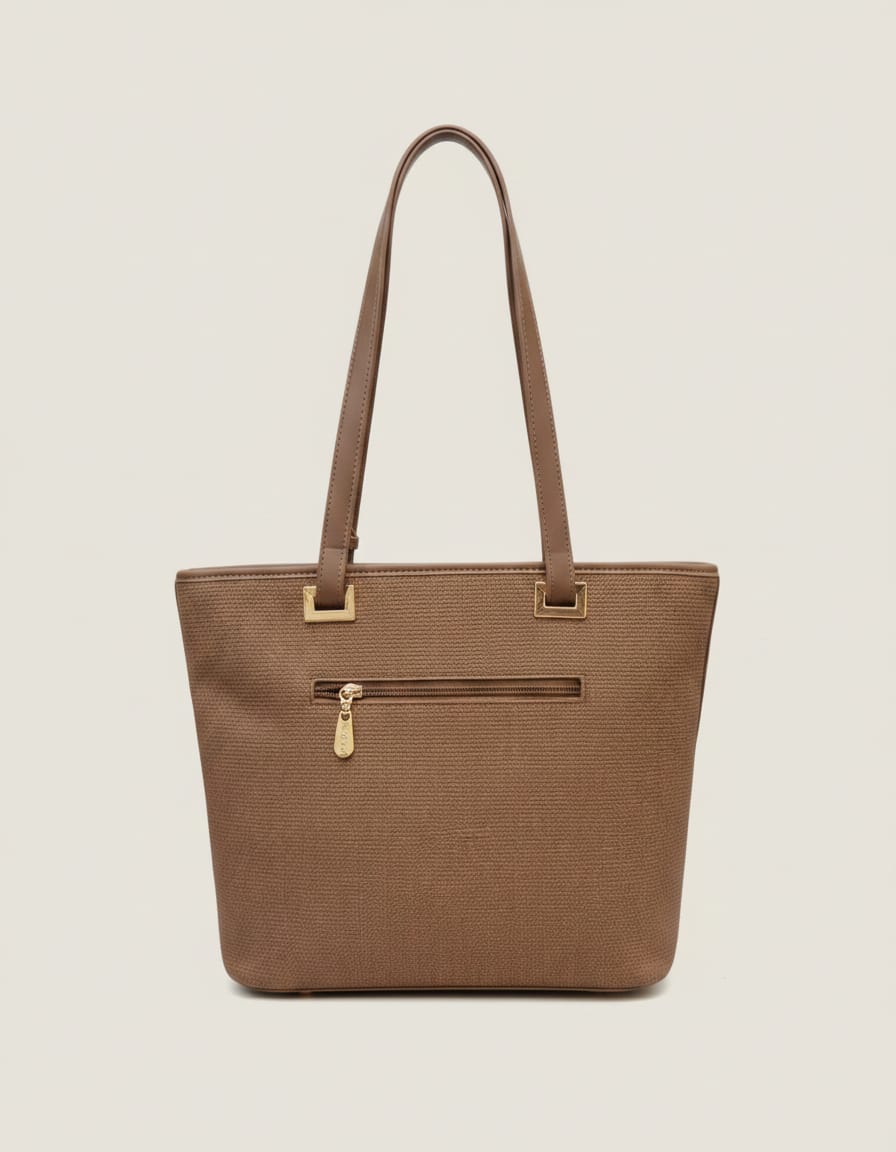 Ada & Peris Premium Office Tote Bag for Women | Stylish Tote Handbag with Strap | 2 Compartments + 2 Inside Pockets | Professional Office Bag with Zip Closure