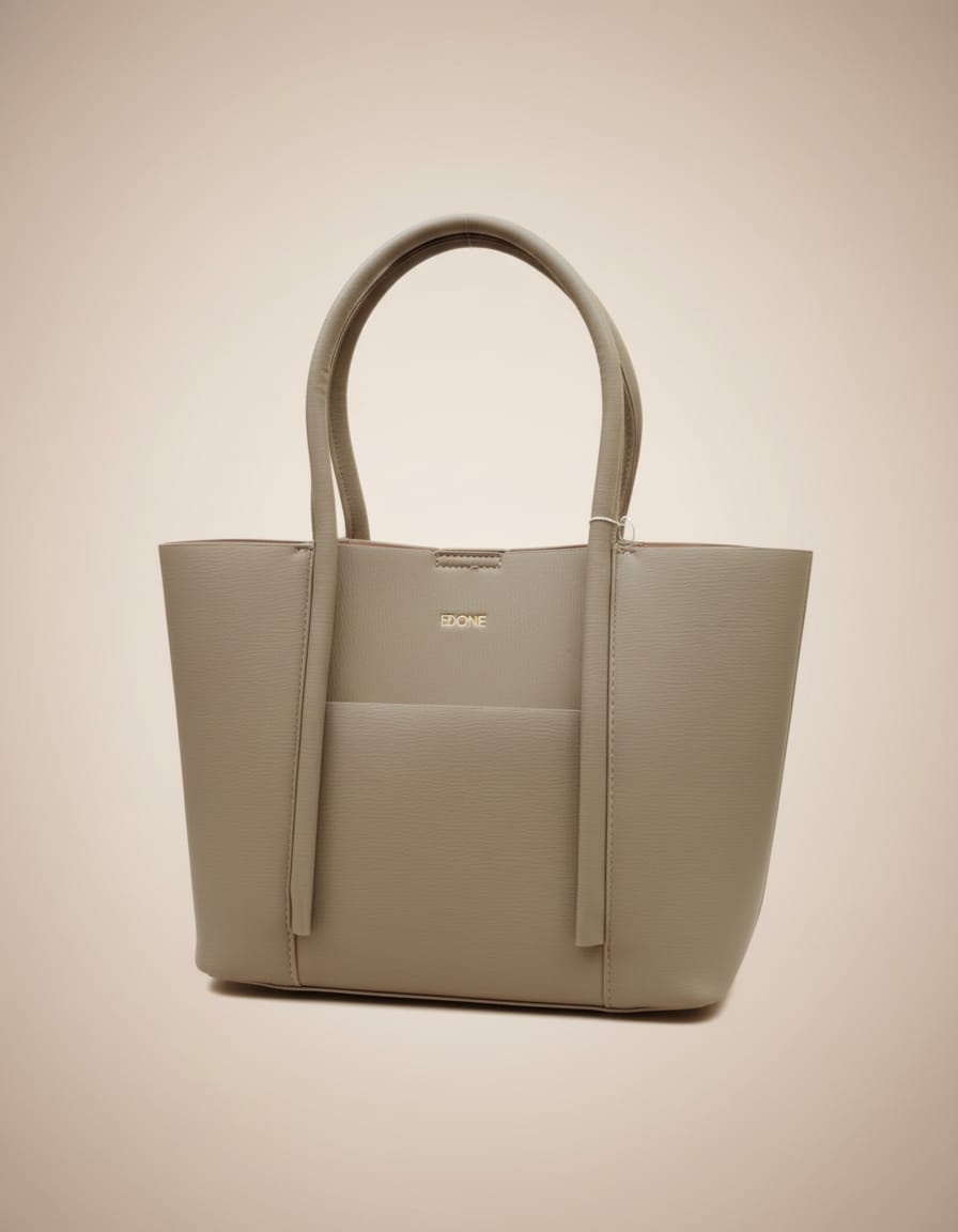 Edone Premium Office Tote Bag for Women | Stylish Tote Handbag with Strap | 2 Compartments + Inside Accessories Pouch | Office & Travel Tote Bag with Zip Closure