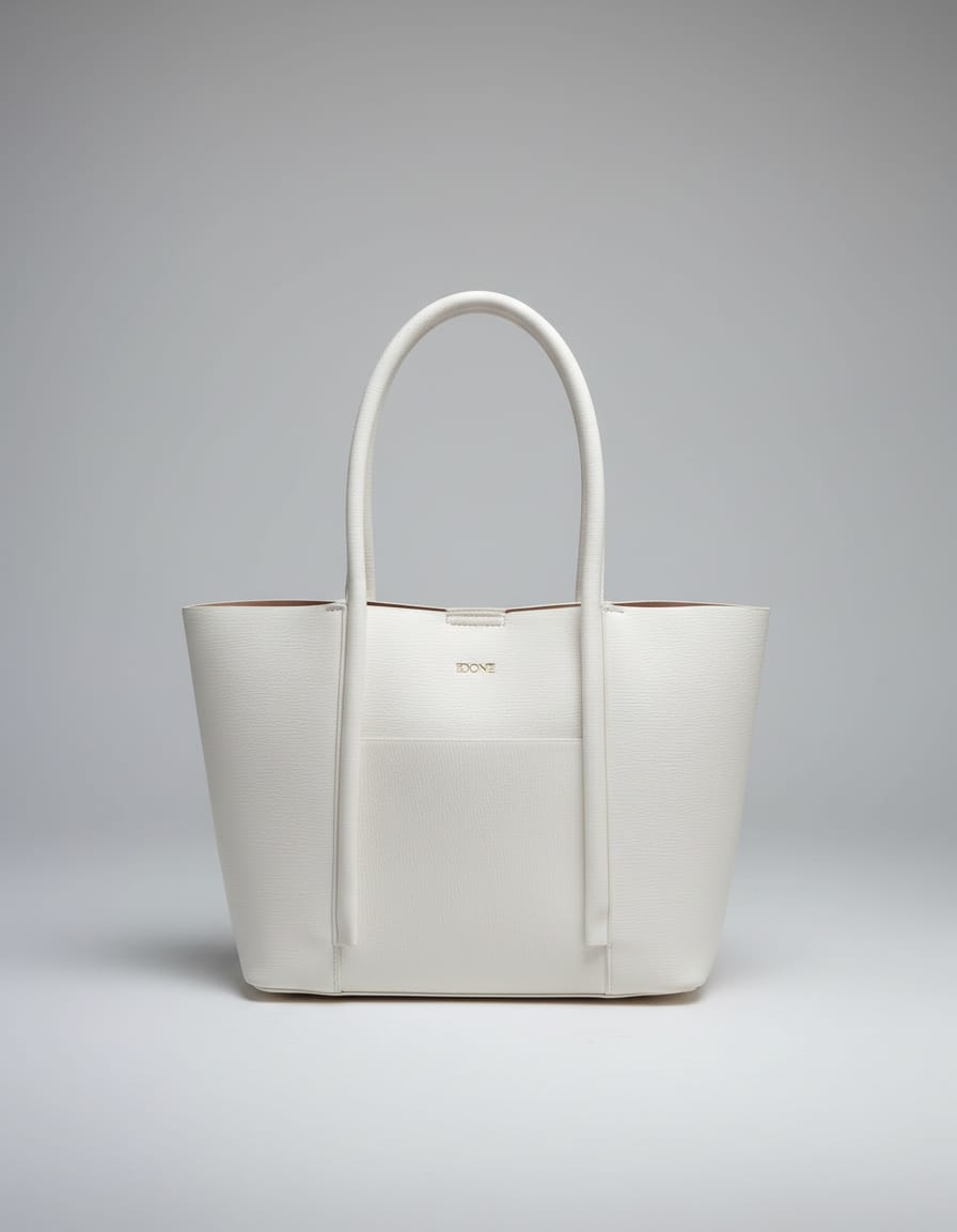 Edone Premium Office Tote Bag for Women | Stylish Tote Handbag with Strap | 2 Compartments + Inside Accessories Pouch | Office & Travel Tote Bag with Zip Closure