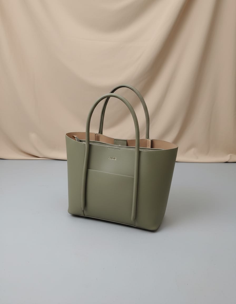 Edone Premium Office Tote Bag for Women | Stylish Tote Handbag with Strap | 2 Compartments + Inside Accessories Pouch | Office & Travel Tote Bag with Zip Closure