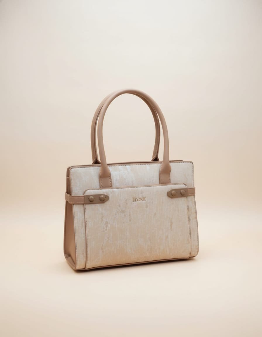 Edone Premium Fancy Handbag for Women | Stylish Handbag with Strap | 2 Compartments + Inside Accessories Pouch | Elegant Daily Use Fancy Bag with Zip Closure