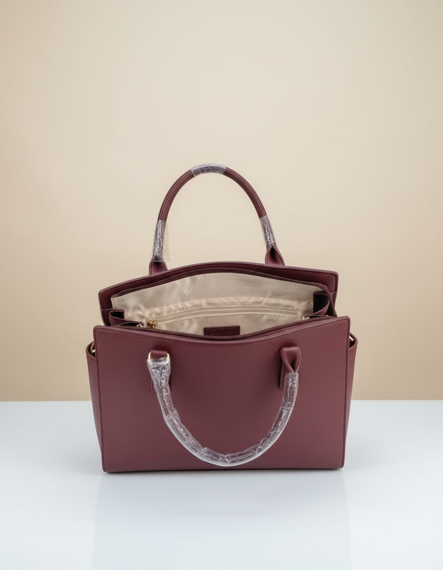 Edone Premium Fancy Handbag for Women | Stylish Handbag with Strap | 2 Compartments + Inside Accessories Pouch | Elegant Daily Use Fancy Bag with Zip Closure