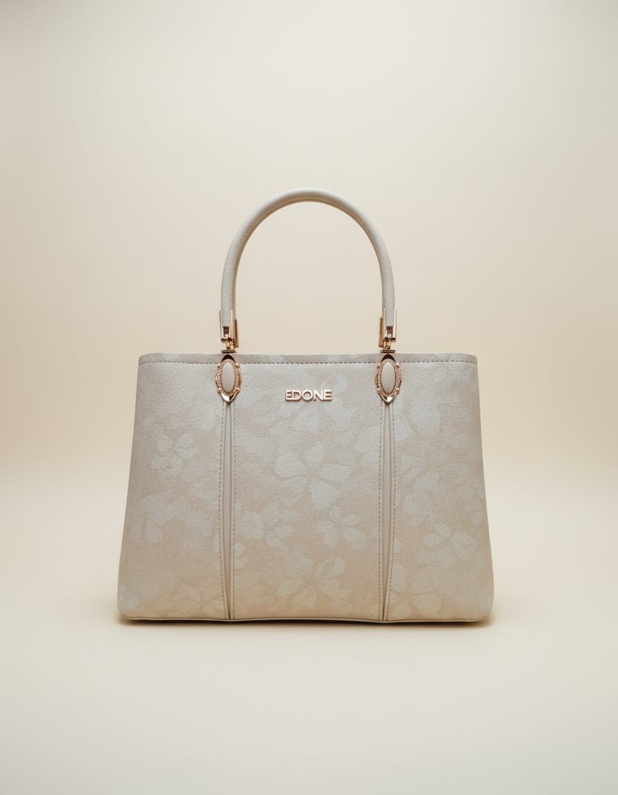 Edone Premium Fancy Handbag for Women | Stylish Handbag with Strap | 3 Compartments + 2 Inside Pockets | Elegant Daily Use Fancy Bag with Zip Closure