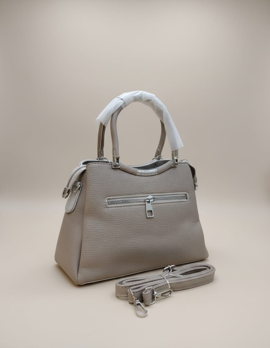 Duoyu & Ants Premium Soft PU Leather Handbag for Women | Stylish Handbag with 3 Compartments + 2 Inside Pockets | Elegant Daily Use Fancy Handbag with Zip Closure