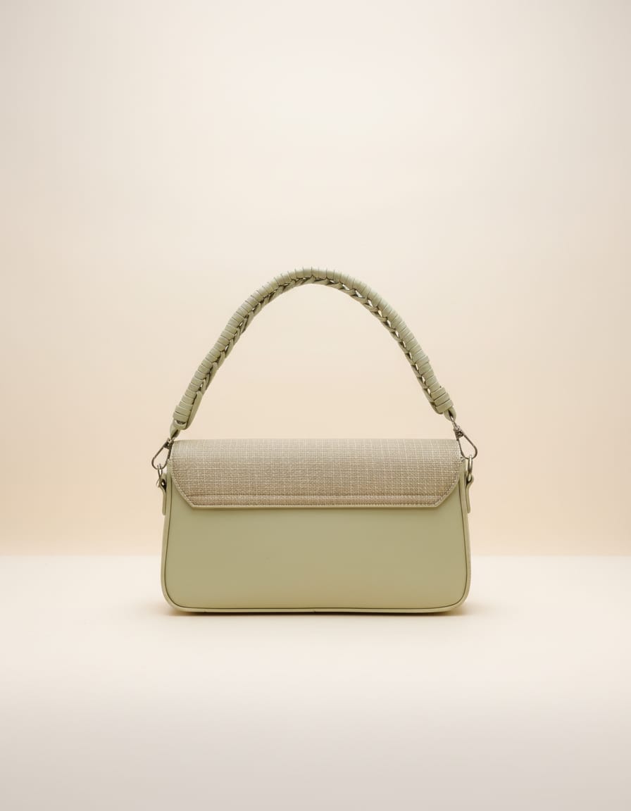 YSL Premium Fancy Sling Bag for Women | Stylish Light Green Sling Handbag with Strap | 1 Compartment | Elegant Small Sling Bag with Zip Closure for Daily Use