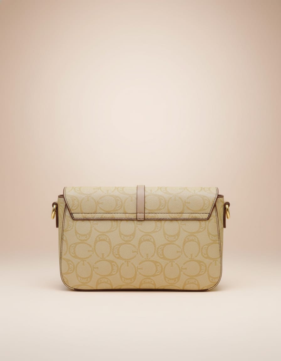 Import Premium Fancy Sling Bag for Women | Stylish Sling Handbag with Strap | 2 Compartments + 2 Inside Pockets | Flap Closure Designer Sling Bag in Pista, Cream & Brown