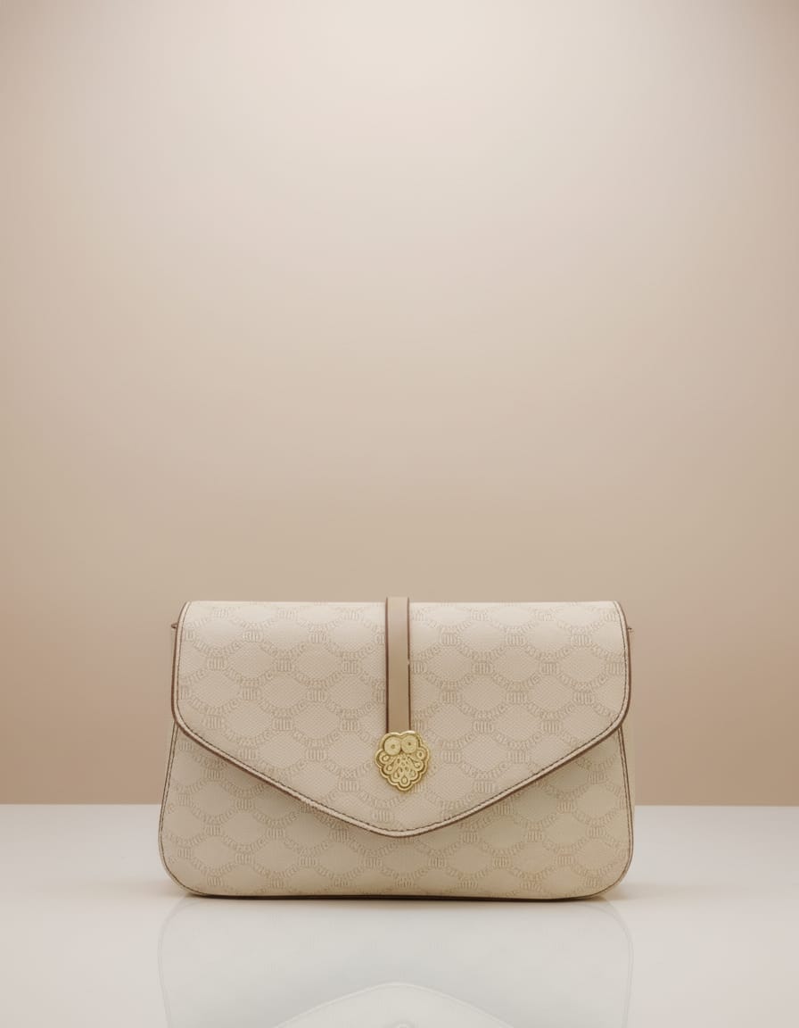 Import Premium Fancy Sling Bag for Women | Stylish Sling Handbag with Strap | 2 Compartments + 2 Inside Pockets | Flap Closure Designer Sling Bag in Pista, Cream & Brown