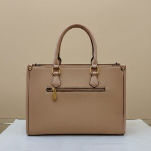 Premium Tote Bag for Girls | Stylish Peach Office & Daily Use Tote Handbag | 2 Compartments + 2 Inside Pockets | Elegant Tote Bag with Zip Closure