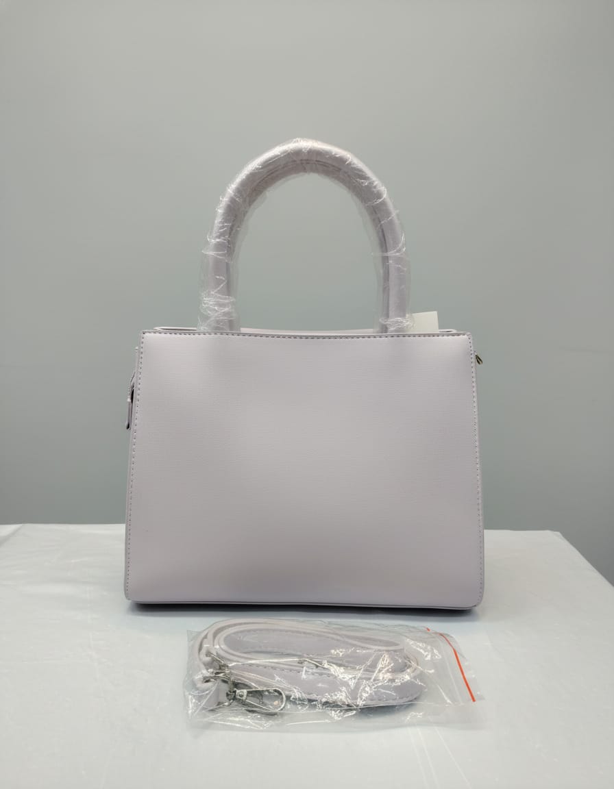 Premium Handbag for Girls | Stylish Daily Use Office Handbag with Strap | 3 Compartments + 2 Inside Pockets | Elegant Small Handbag with Zip Closure