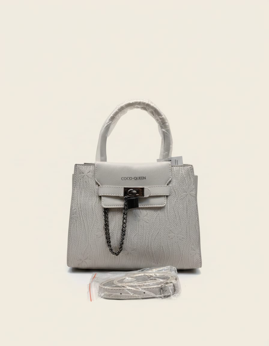 Premium Handbag for Girls | Stylish Daily Use Office Handbag with Strap | 3 Compartments + 2 Inside Pockets | Elegant Small Handbag with Zip Closure