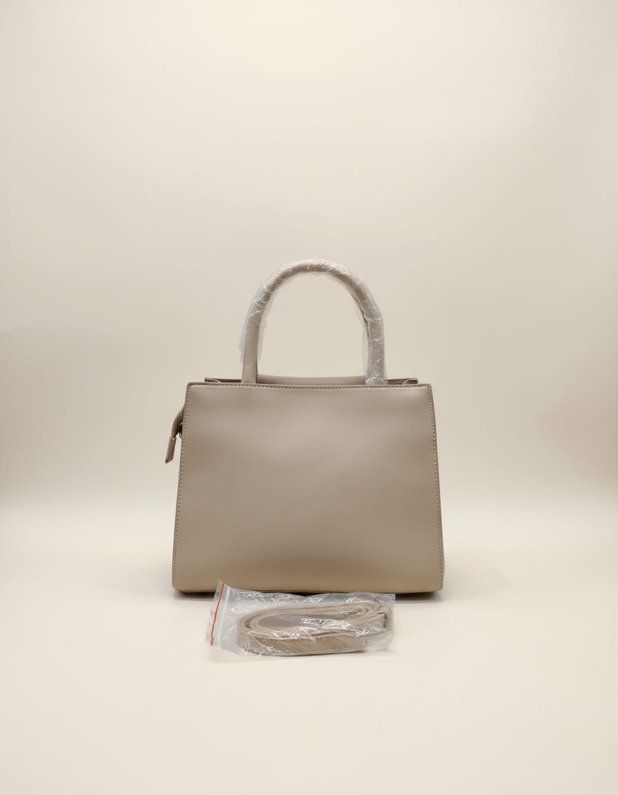 Premium Handbag for Girls | Stylish Daily Use Office Handbag with Strap | 3 Compartments + 2 Inside Pockets | Elegant Small Handbag with Zip Closure