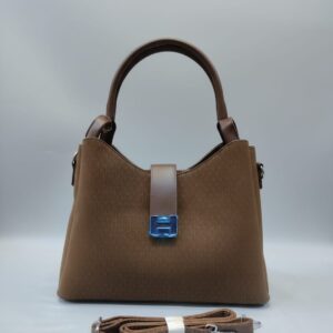 Premium PU Leather Party Bag for Women | Stylish Semi-Formal Party Handbag with Strap | 2 Compartments + 2 Inside Pockets | Brown & Black Elegant Party Wear Bag